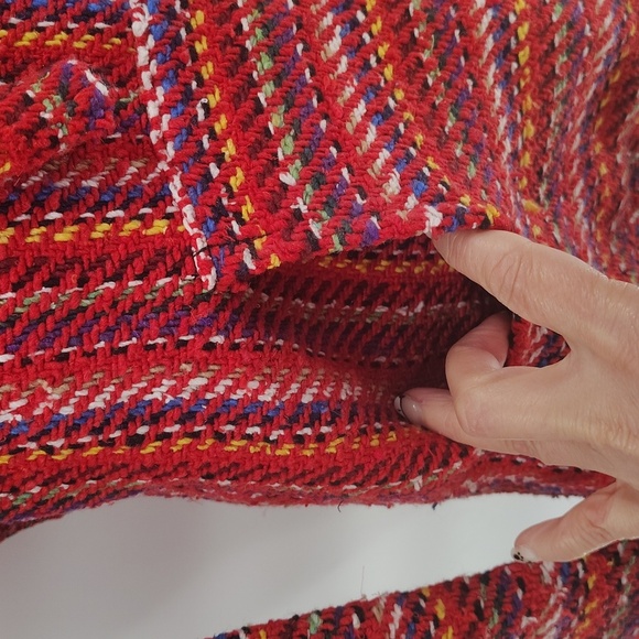 El Paso Saddle Blanket Pullover Hoodie Jacket Size Medium Red - Picture 5 of 7